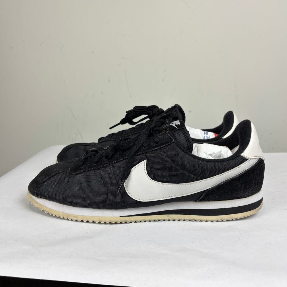 Nike Cortez Basic Nylon Black White Sneakers Shoe… - image 5